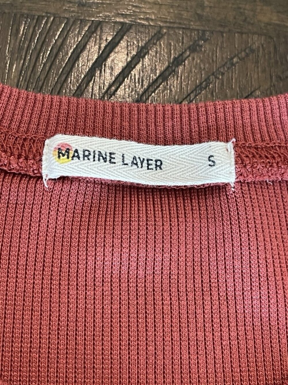 Marine Layer Lexi Rib Puff Sleeve Top Blouse Size Small - Picture 5 of 10